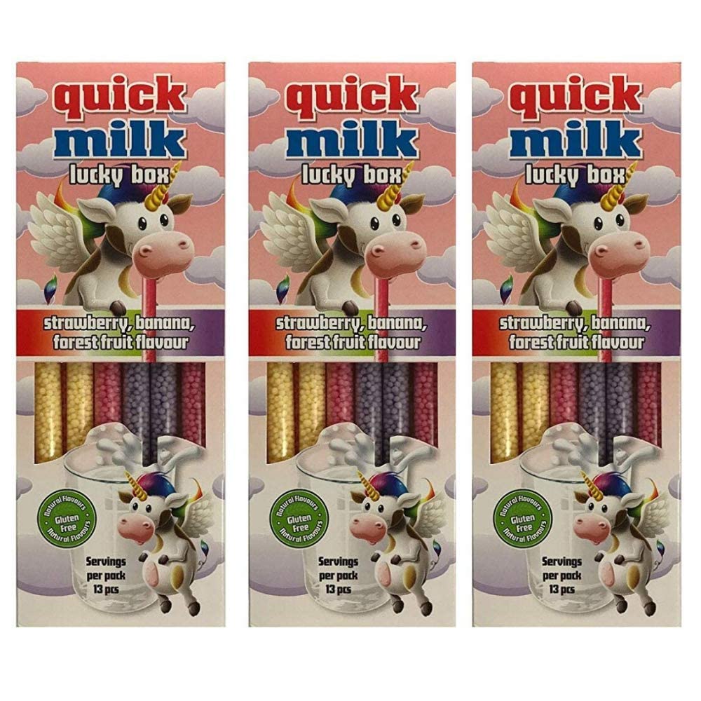 Quick Milk Magic Sipper Unicorn Strawberry Banana