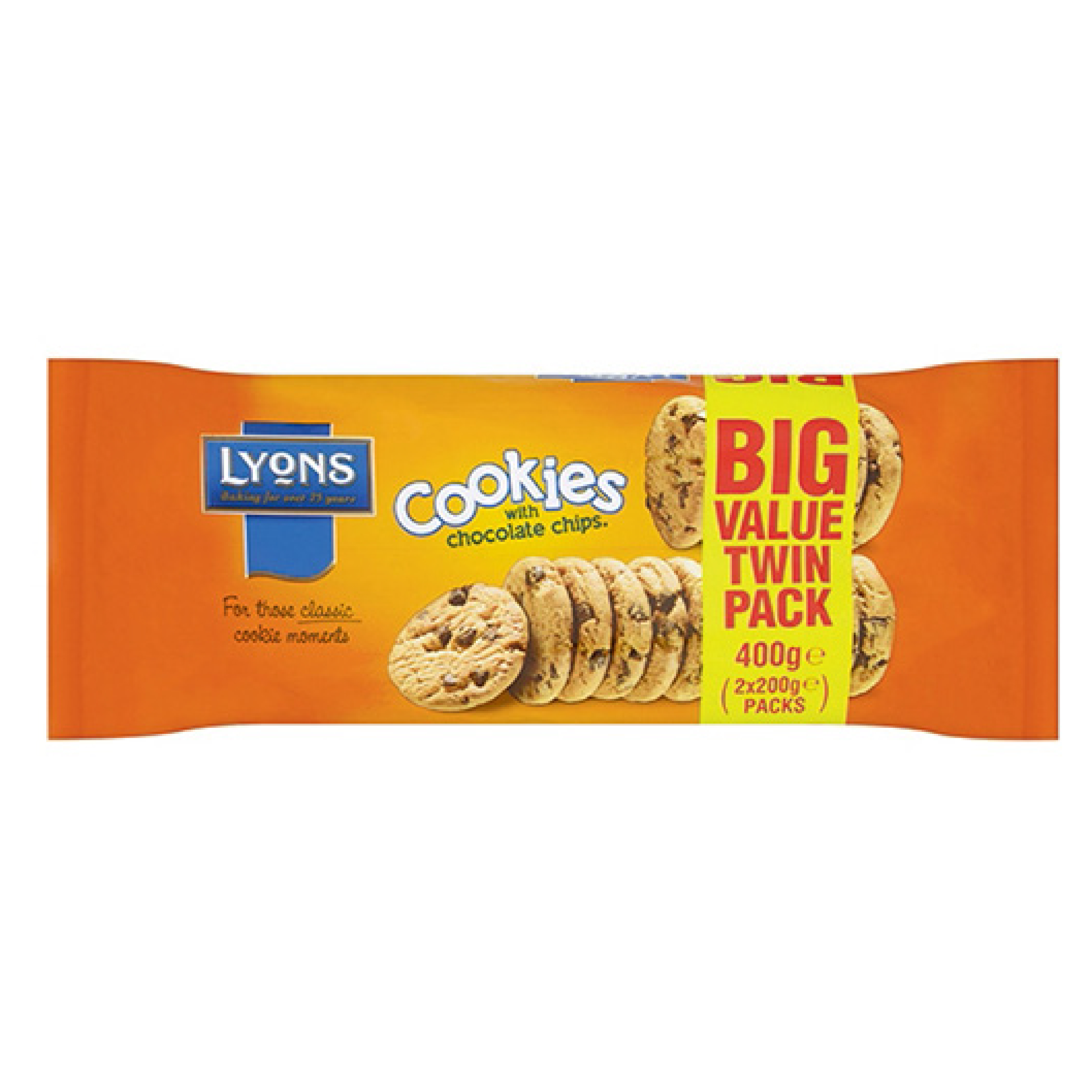 Lyons Chocolate Chip Cookies Twin Pack (2x200g)