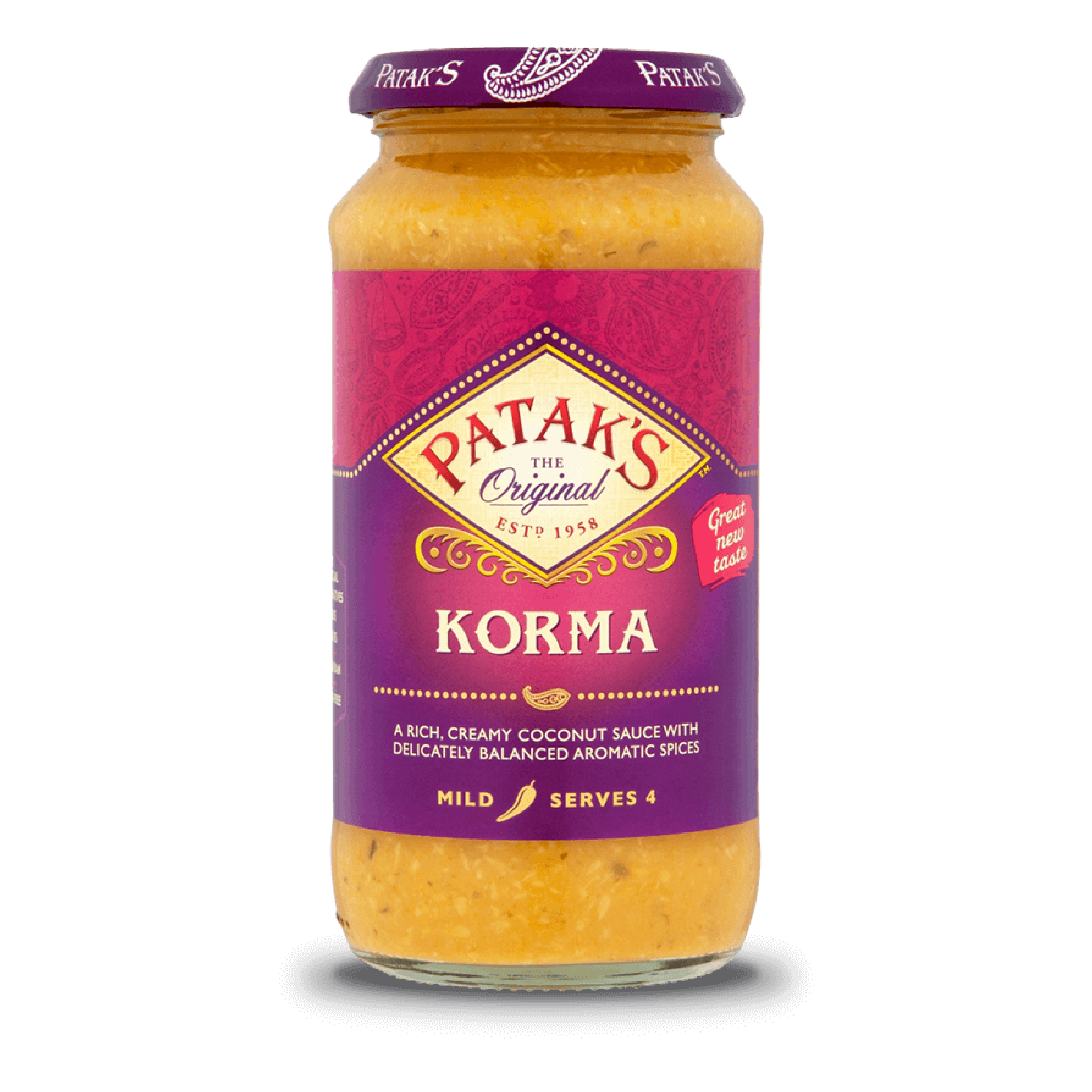 Patak's Korma Curry Sauce Jar 450g