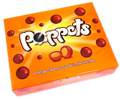 Poppets Orange Cream Box 154g