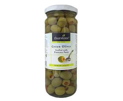 Thurstons Green Olives With Pimiento Paste 450g