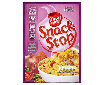 Mug Shot Snack Stop Curry Rice 100g