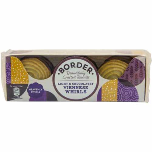 Border Light & Chocolatey Viennese Whirls 150g