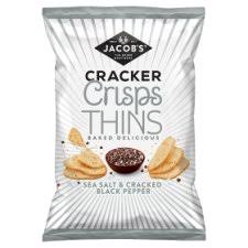Jacobs Cracker Crisp Thins Sea Salt 130gm