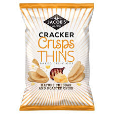 Jacobs Cracker Crisp Thins Cheddar 130gm