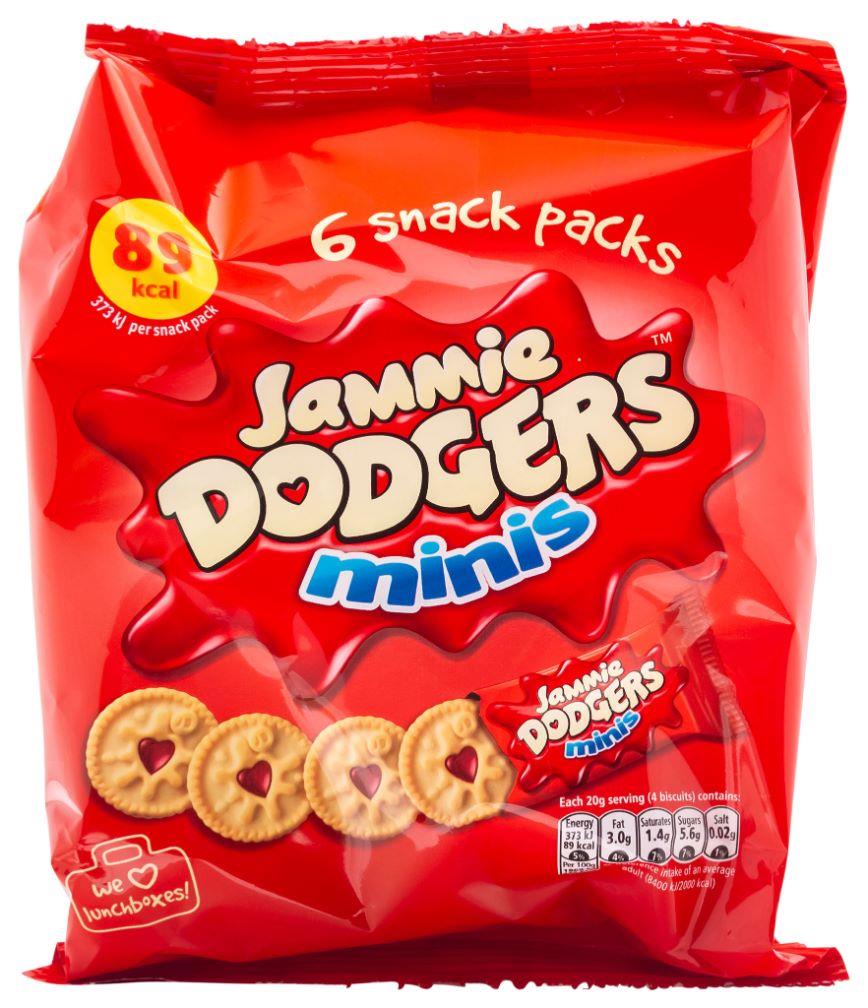 Jammie Dodger Minis Raspberry (Multipack 6) 120g