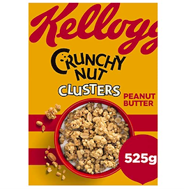 Kellogg's Crunchy Nut Clusters Peanut Butter 525g