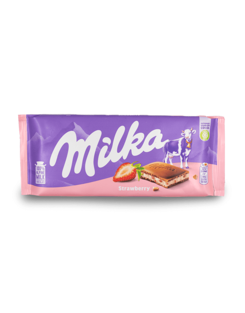 Milka Chocolate Strawberry 100g