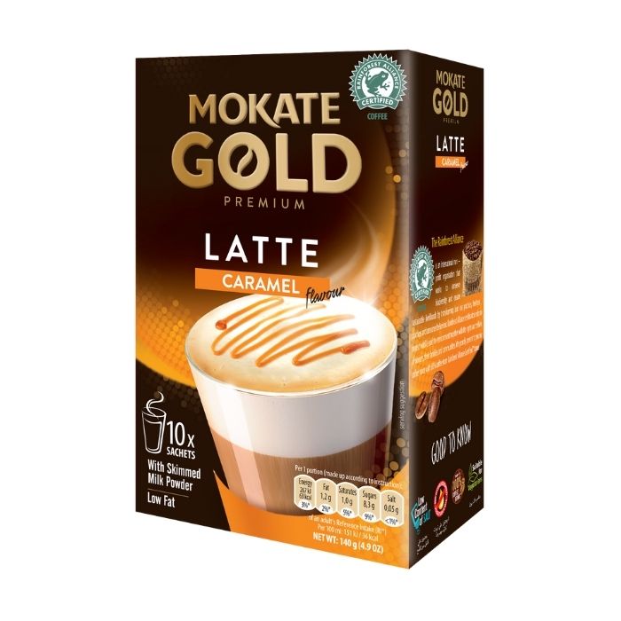 Mokate Gold Premium Caramel Latte 10 pack 140g
