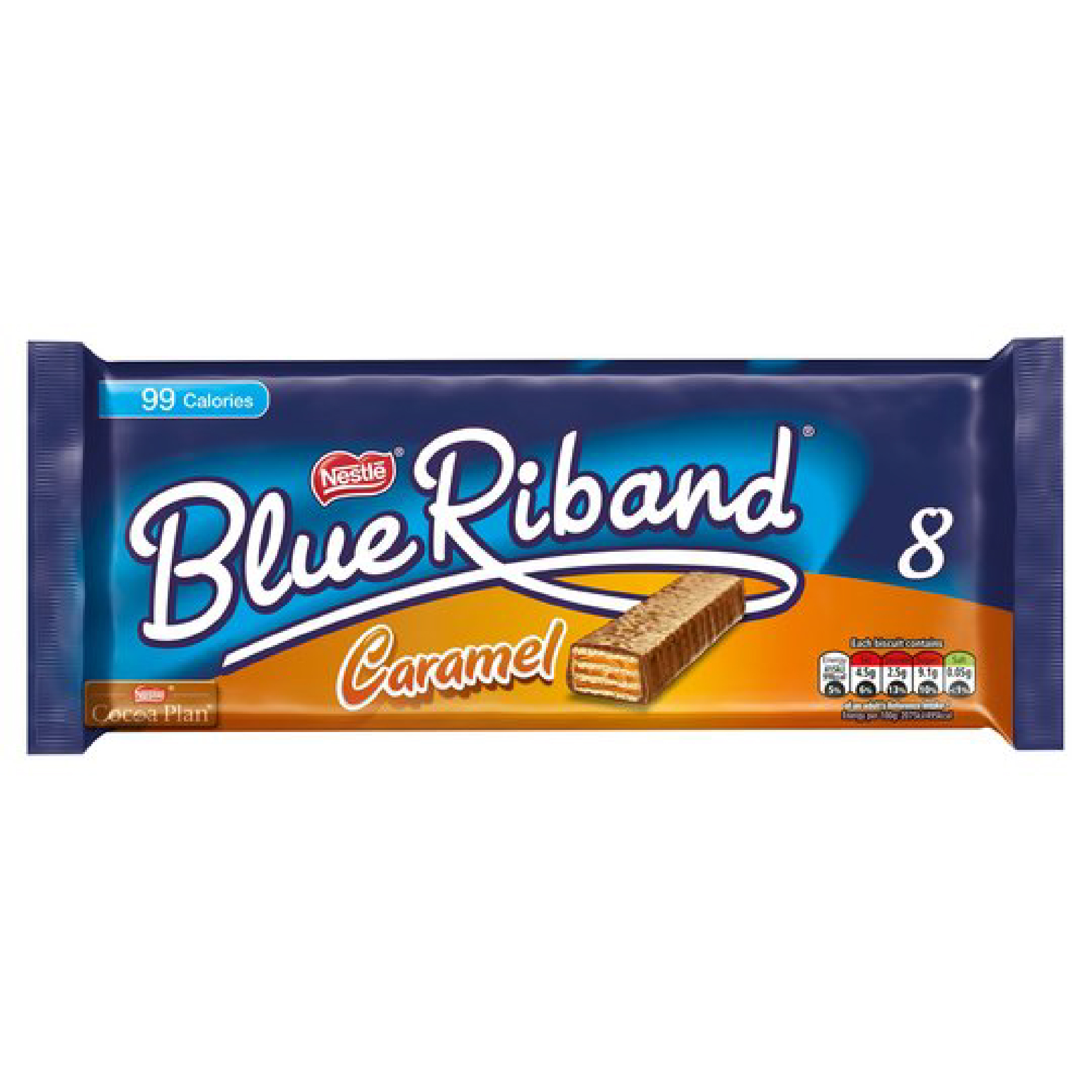 Nestle Blue Riband Caramel (Multipack 8)154.4g