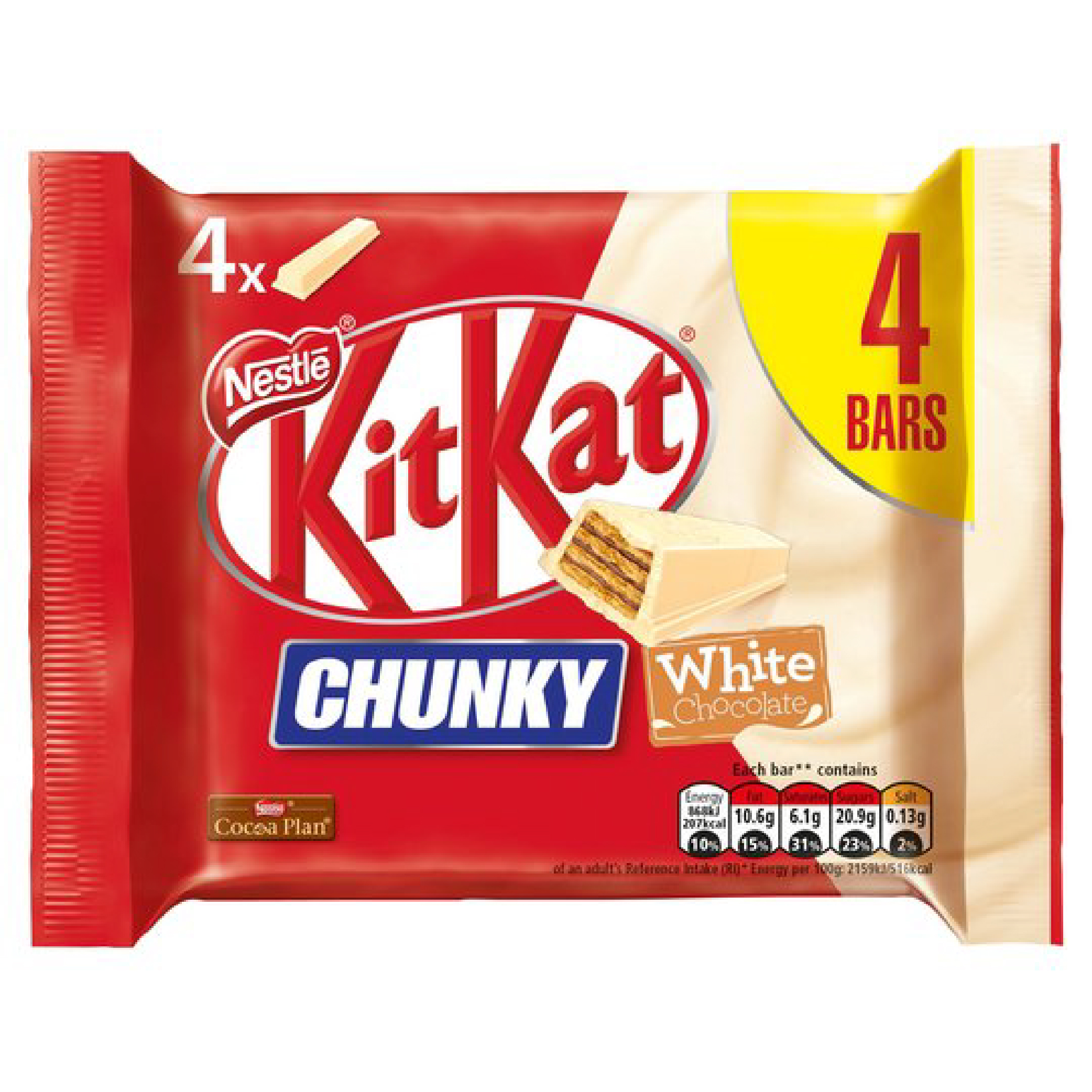 Nestle KitKat Chunky White bar (Multipack 4)160g