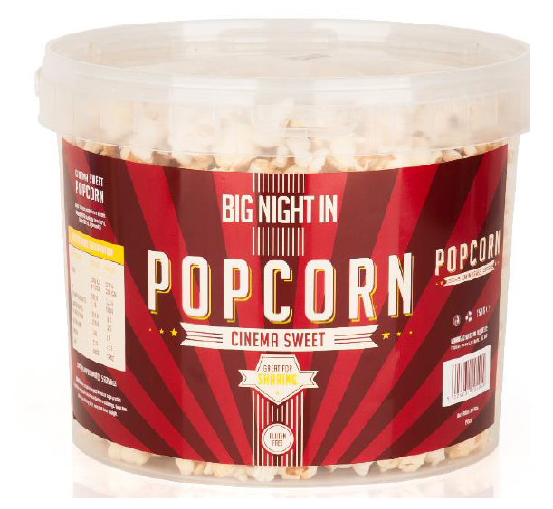 The Big Night In Cinema Sweet Popcorn 250g