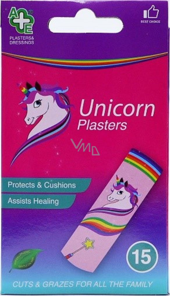 A&E Unicorn Plasters 15s