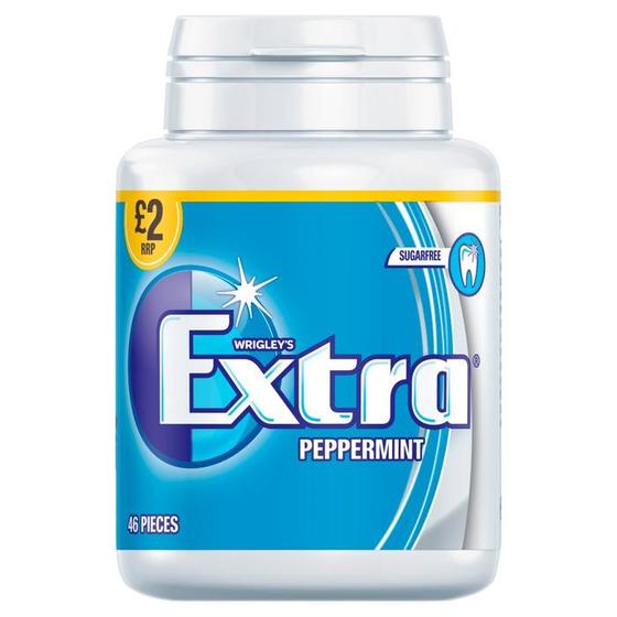 Wrigley's Extra Peppermint Chewing Gum Bottle