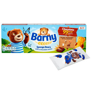 Barny Chocolate Sponge Bear Cakes (Multipack) 150gm