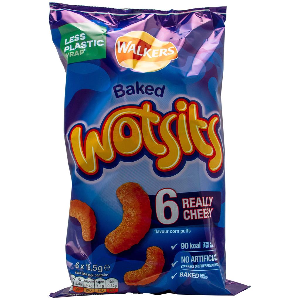 Walkers Wotsits Original  (Multipack 6) 82.5g